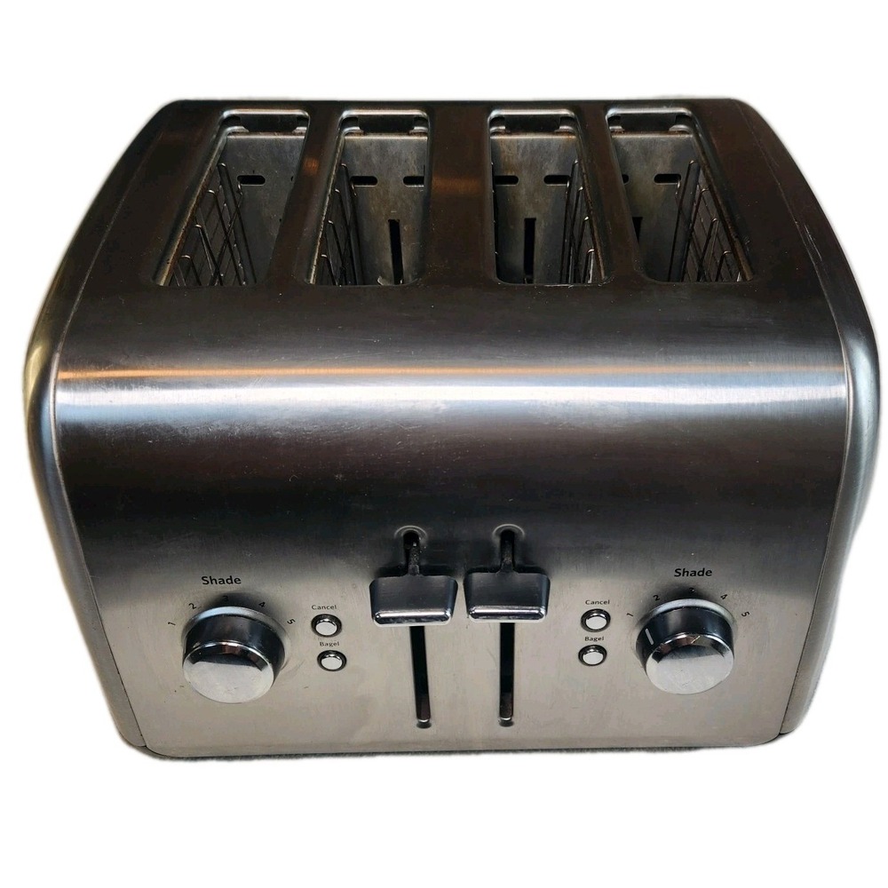 KITCHENAID 4 Slice Toaster Manual High Lift Brushed Stainless Steel KMT4115SX